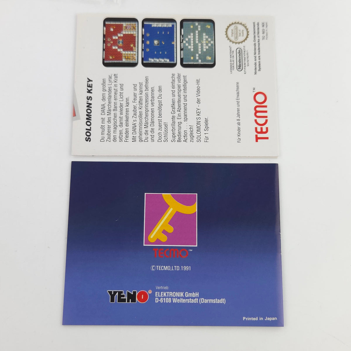 Nintendo NES Spiel Solomons Key nahezu neuwertig CIB