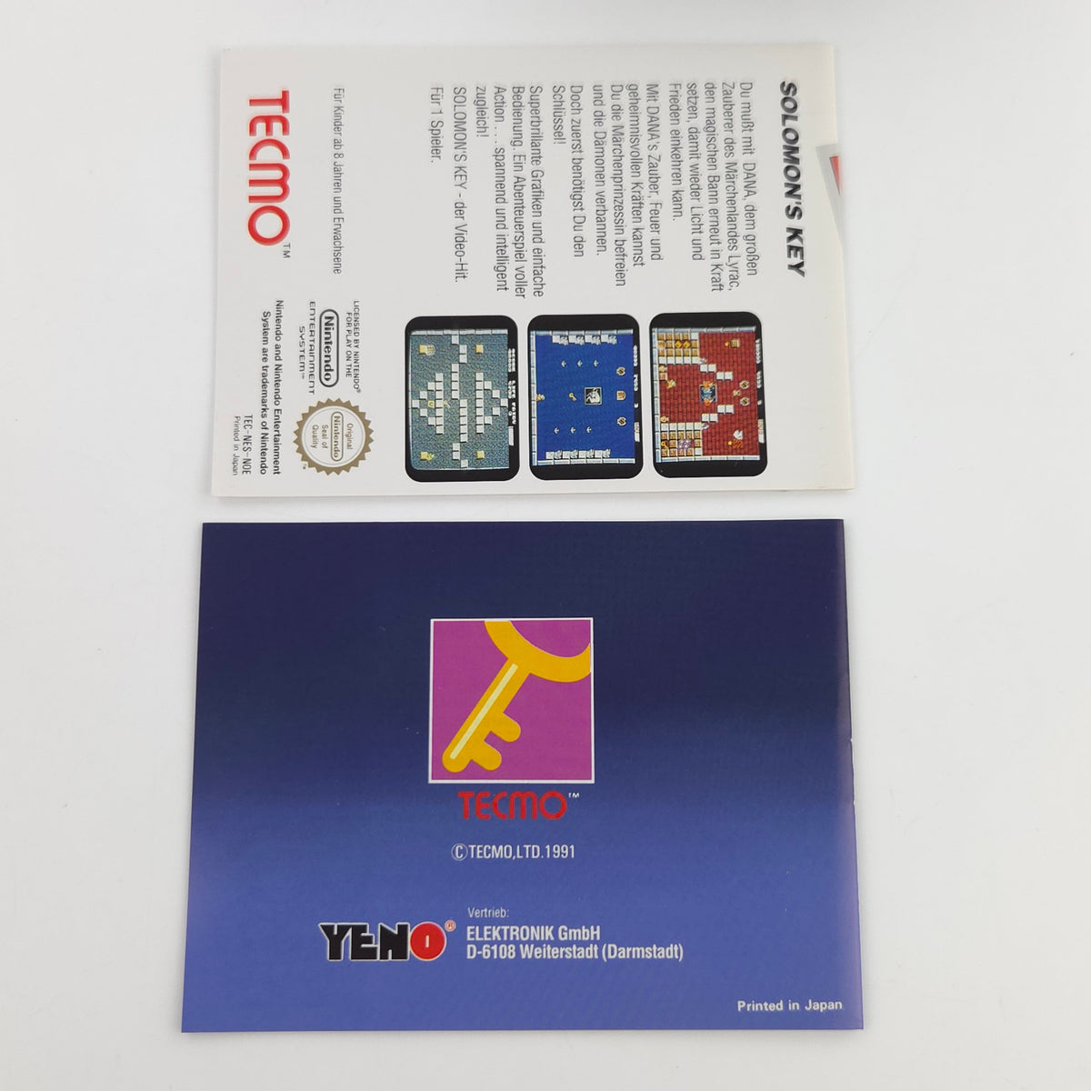 Nintendo NES Spiel Solomons Key nahezu neuwertig OVP