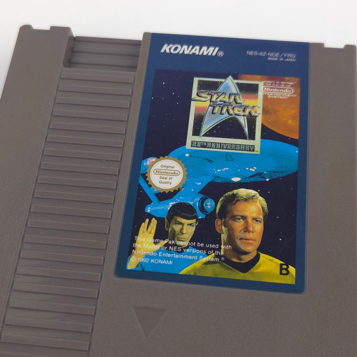 NES Spiel Star Trek Modul Schutzhülle PAL B NOE FRG