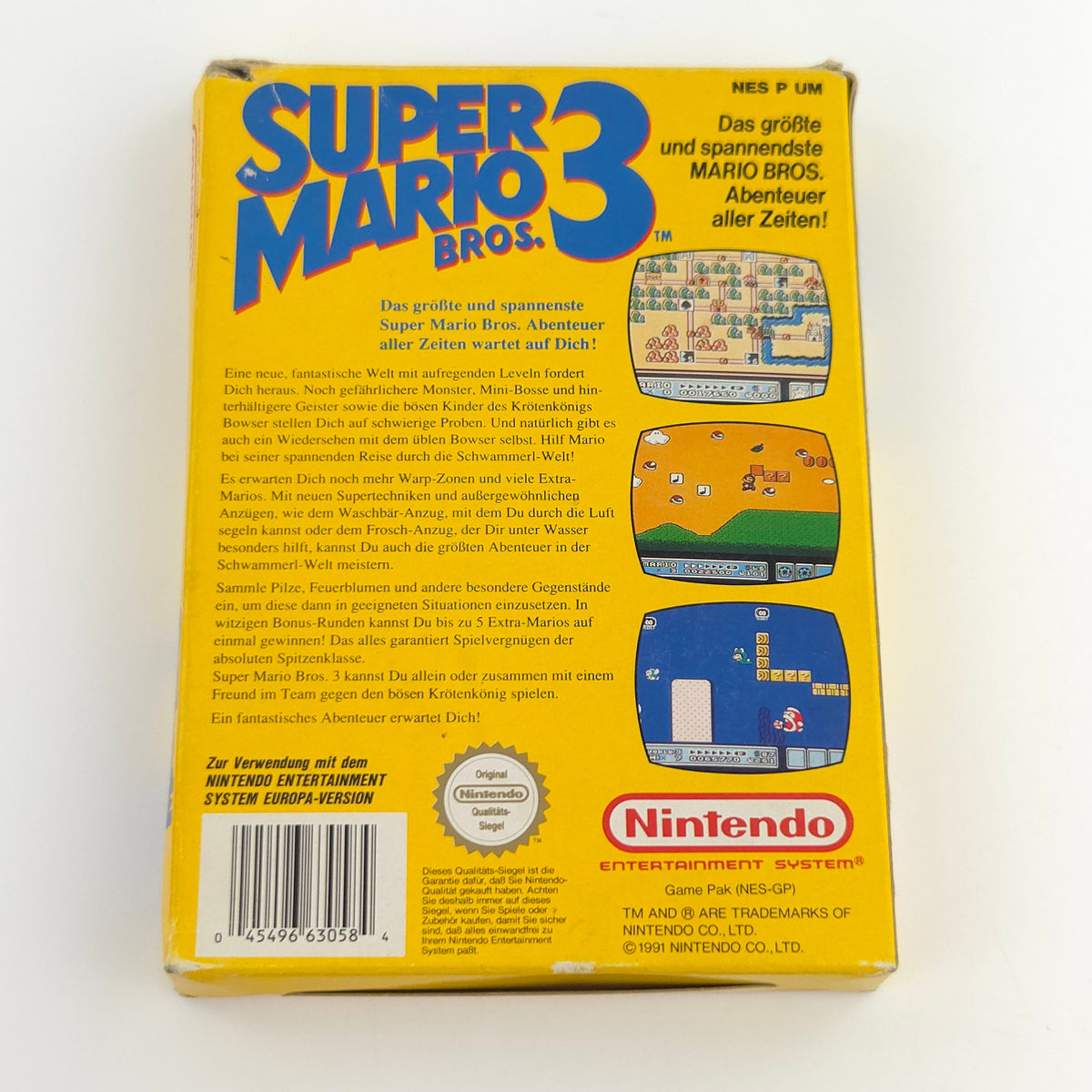 NES Spiel Super Mario Bros. 3 Komplett OVP NOE SMB3