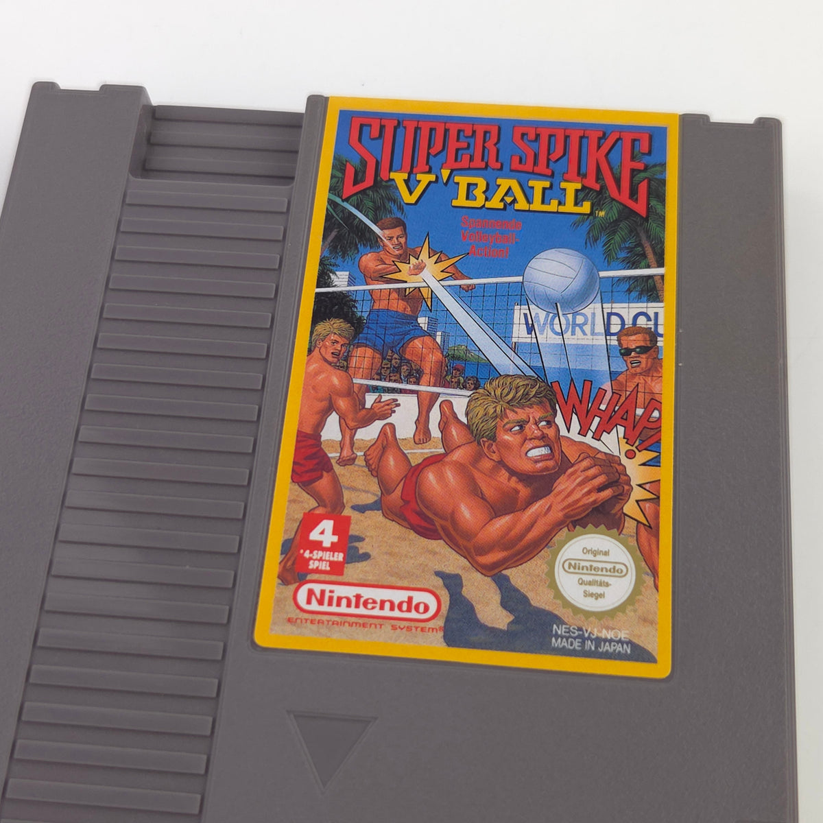 Nintendo NES Spiel Super Spike V´Ball Modul Schutzhülle