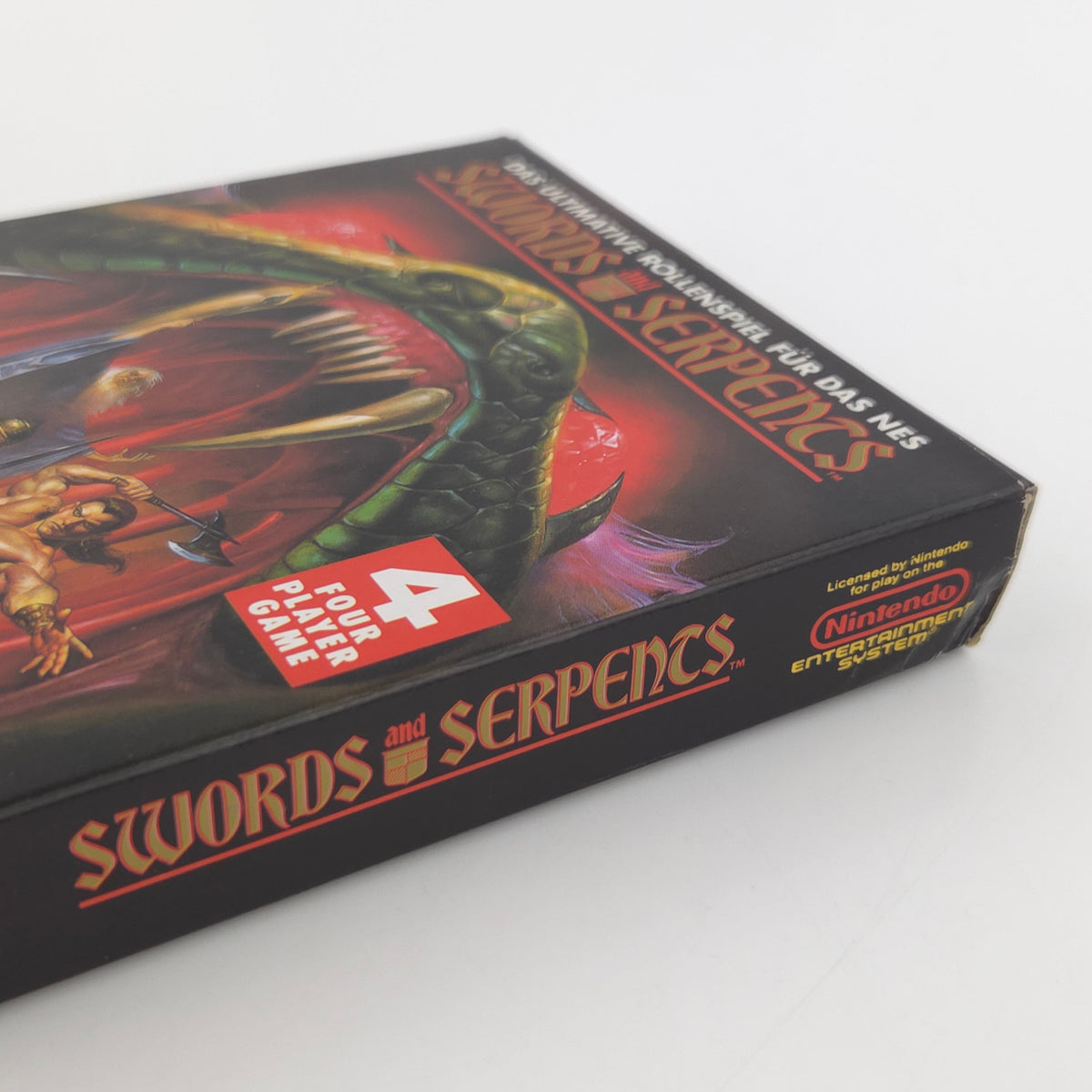 Nintendo NES Spiel Swords and Serpents OVP CIB nahezu neuwertig