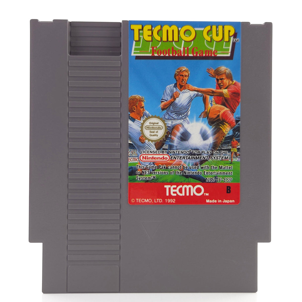 Nintendo NES Spiel Tecmo Cup Football Modul Schutzhülle