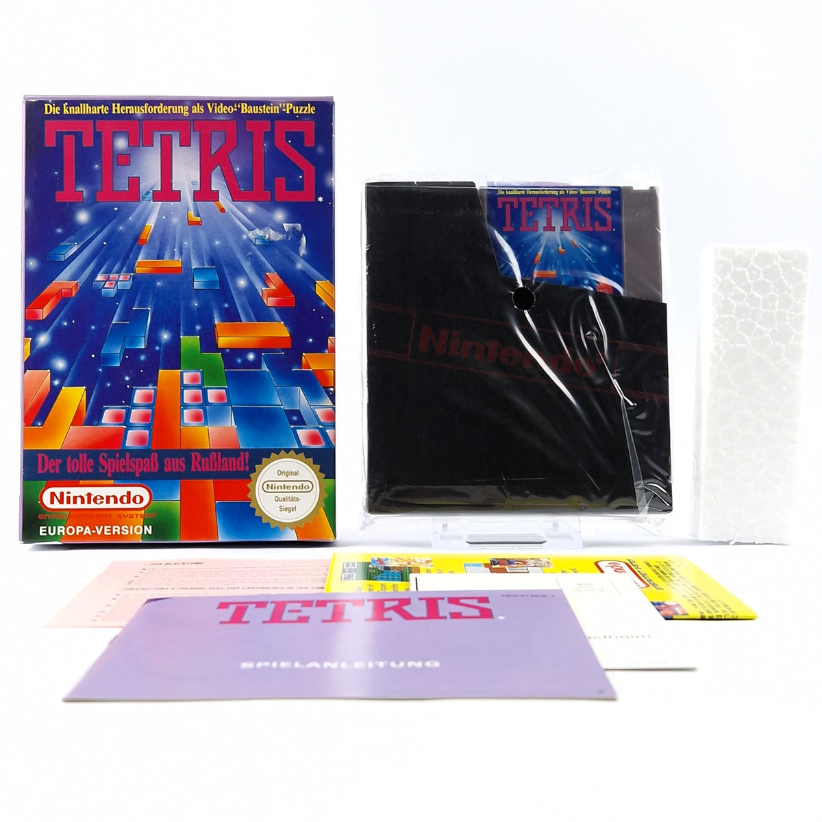 Nintendo NES Spiel – Tetris Modul Cartridge OVP PAL CIB