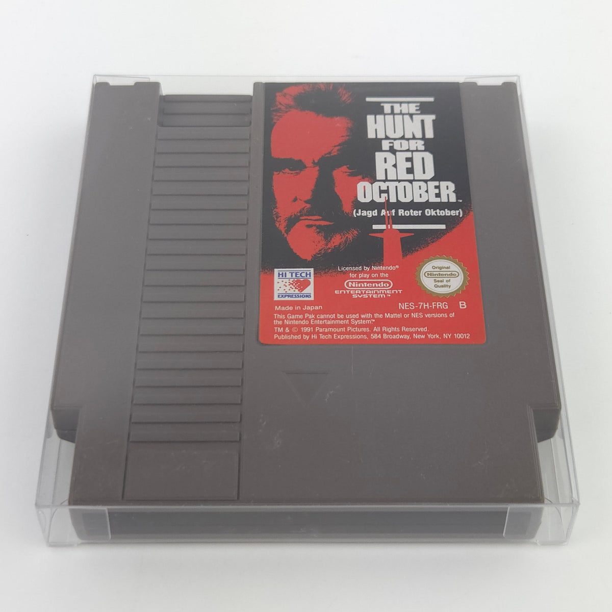 NES Spiel The Hunt For Red October Modul Schutzhülle