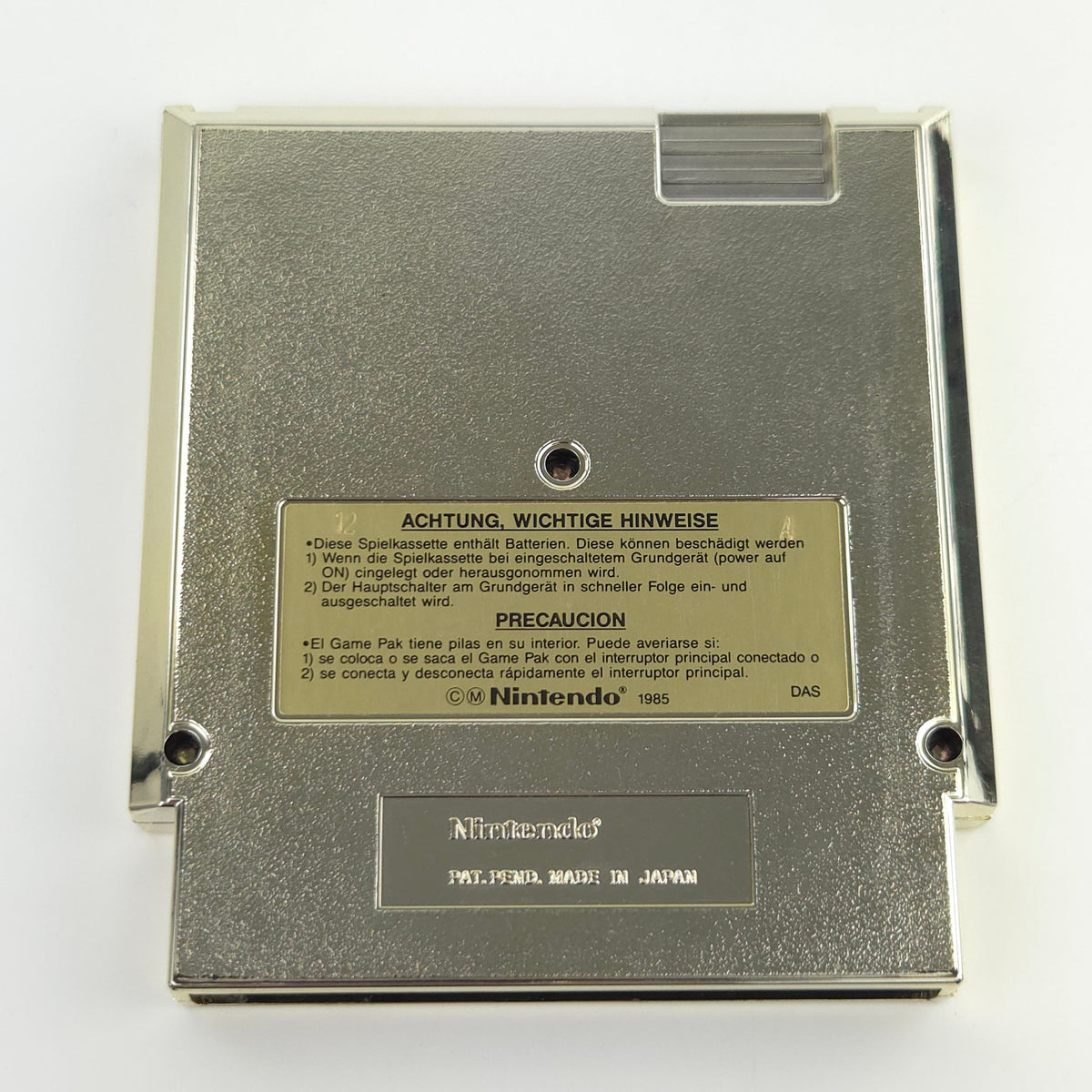 NES Spiel The Legend of Zelda Modul Schutzhülle NOE PAL