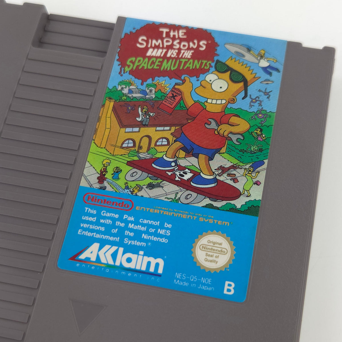 Nintendo NES Spiel Bart VS. Space Mutants Modul PAL NOE