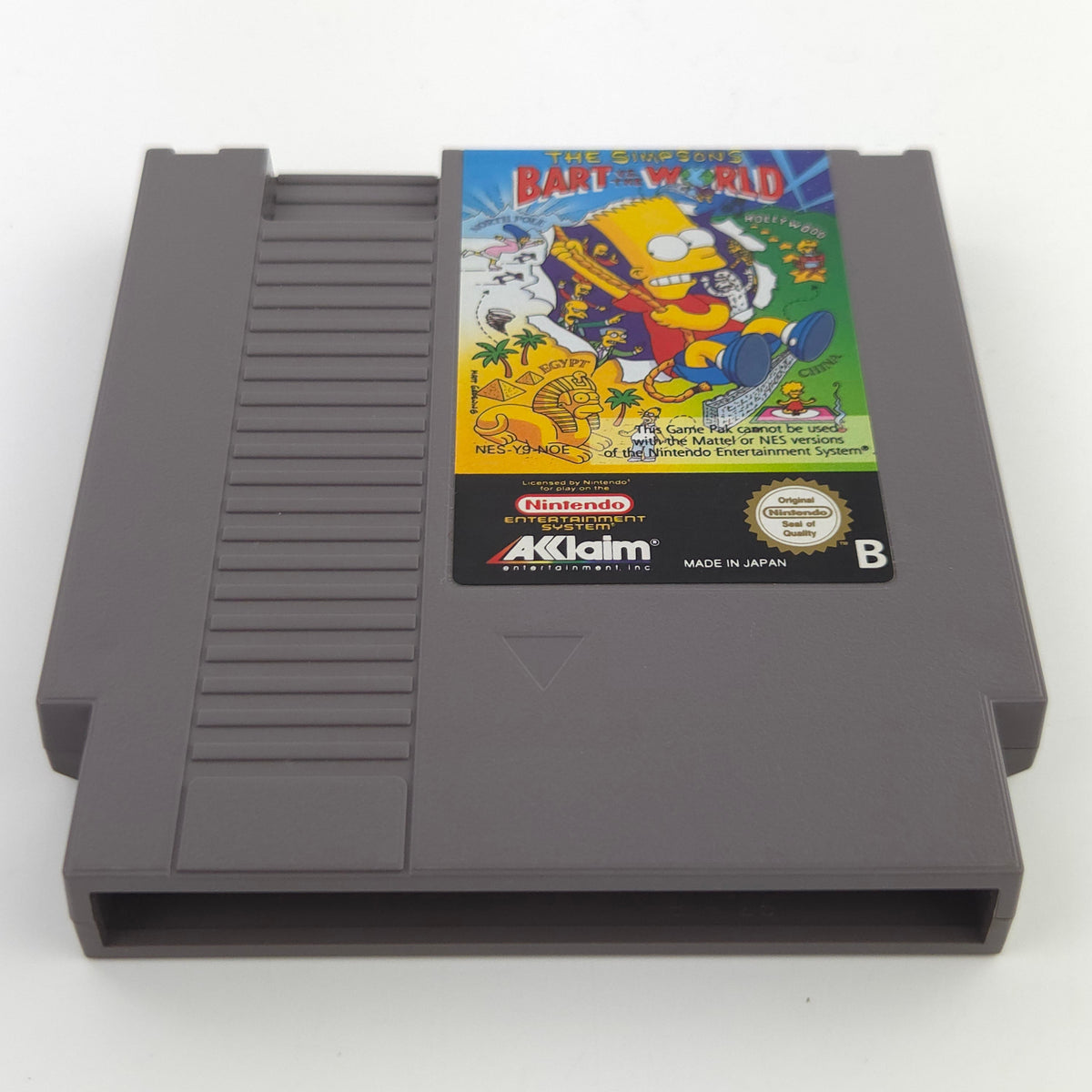 Nintendo NES Spiel Bart vs The World Modul Schutzhülle