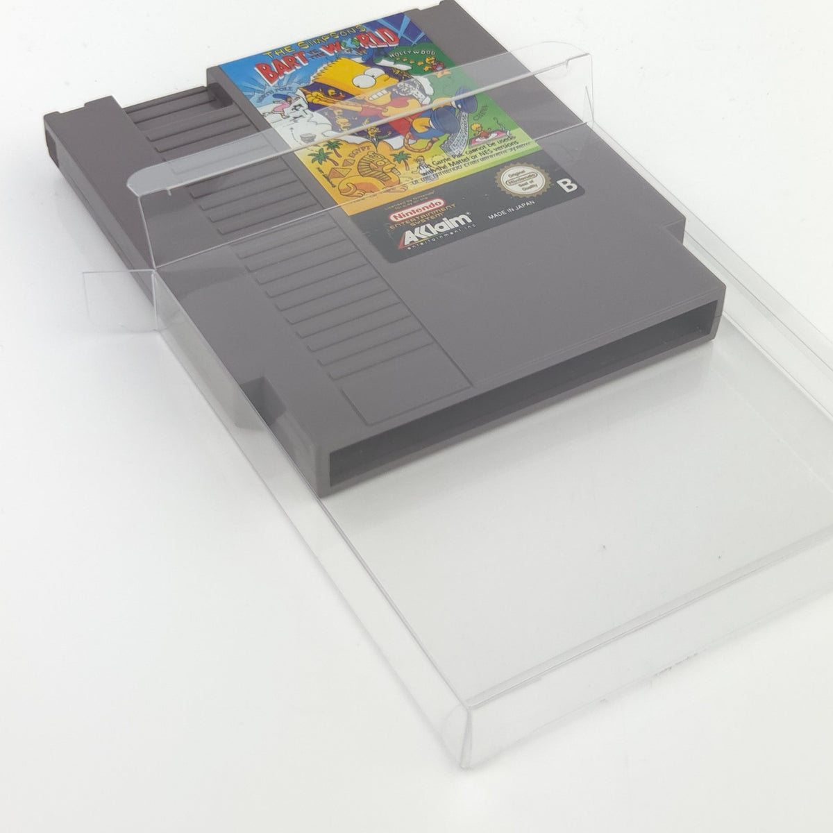 Nintendo NES Spiel Bart vs The World Modul Schutzhülle