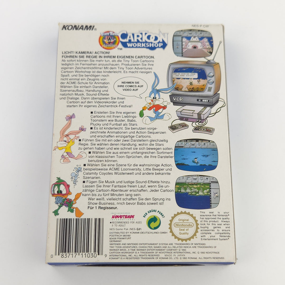 Nintendo NES Spiel Tiny Toon Adventures OVP