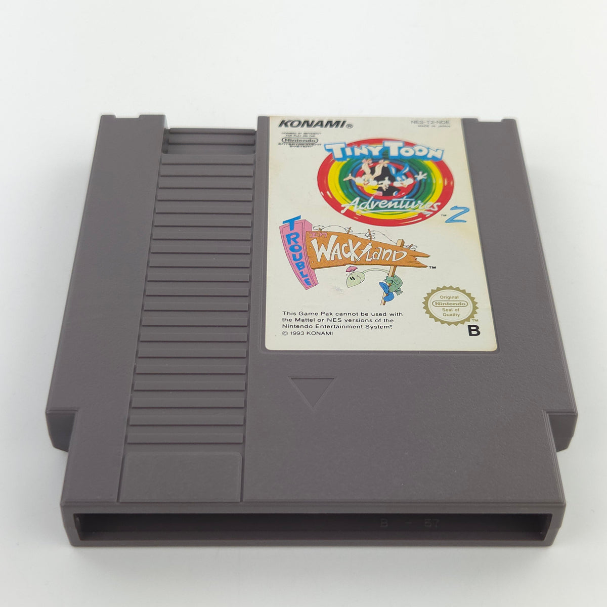 NES Spiel Tiny Toon Adventures 2 Modul Schutzhülle NOE