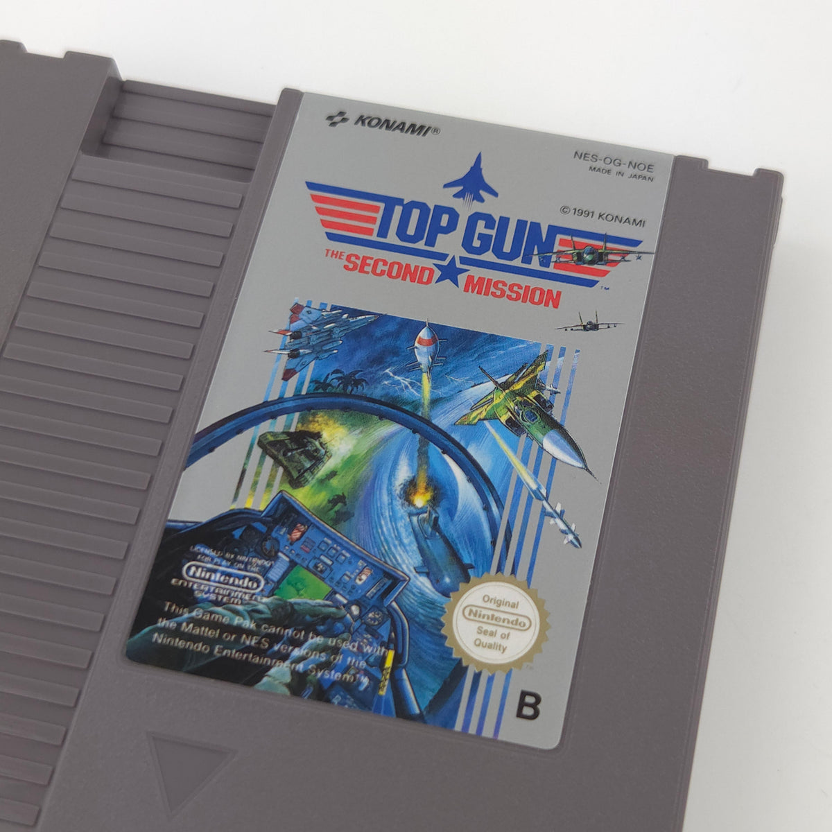 NES Spiel Top Gun Second Mission Modul PAL NOE