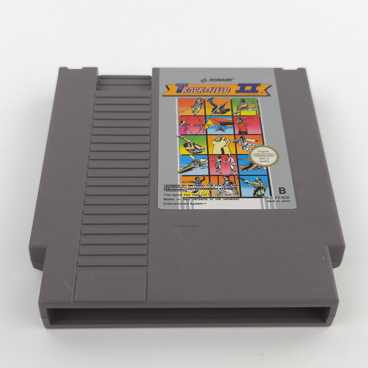 NES Spiel Track & Field II Modul Schutzhülle NOE PAL