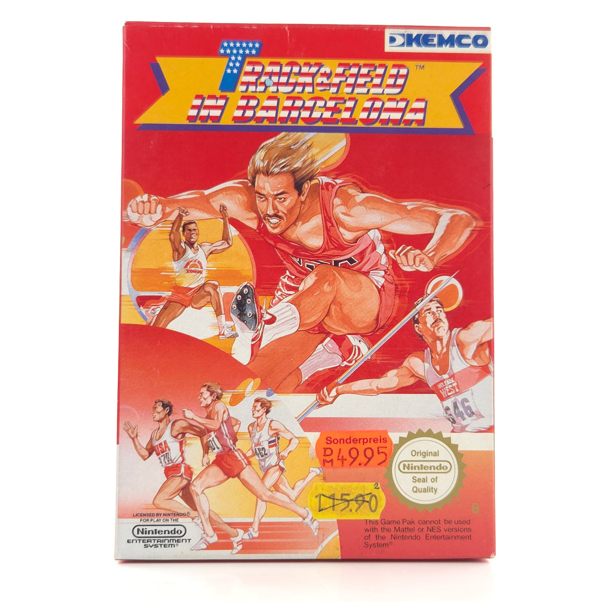 Nintendo NES Spiel Track and Field nahezu neuwertig OVP