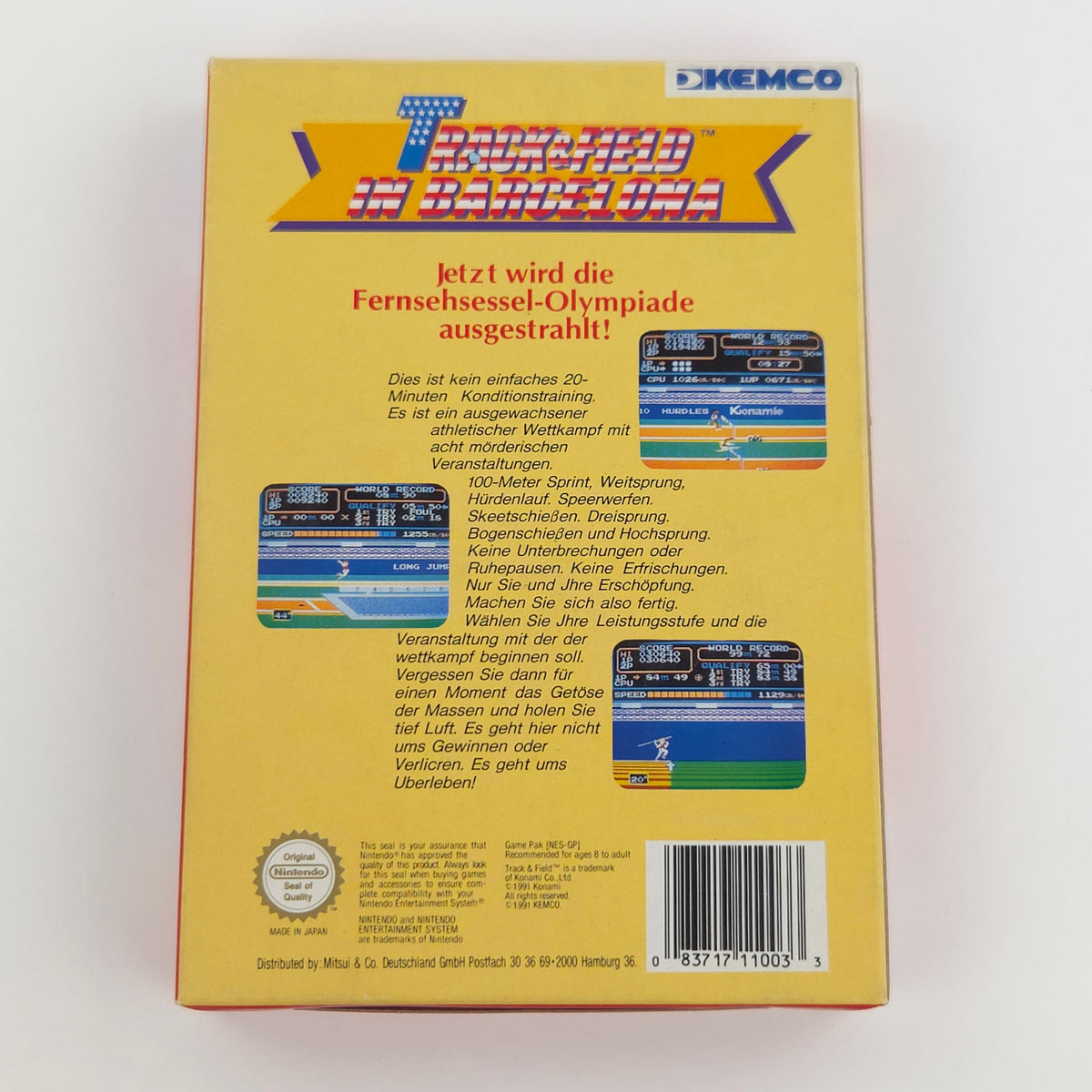 Nintendo NES Spiel Track and Field nahezu neuwertig OVP