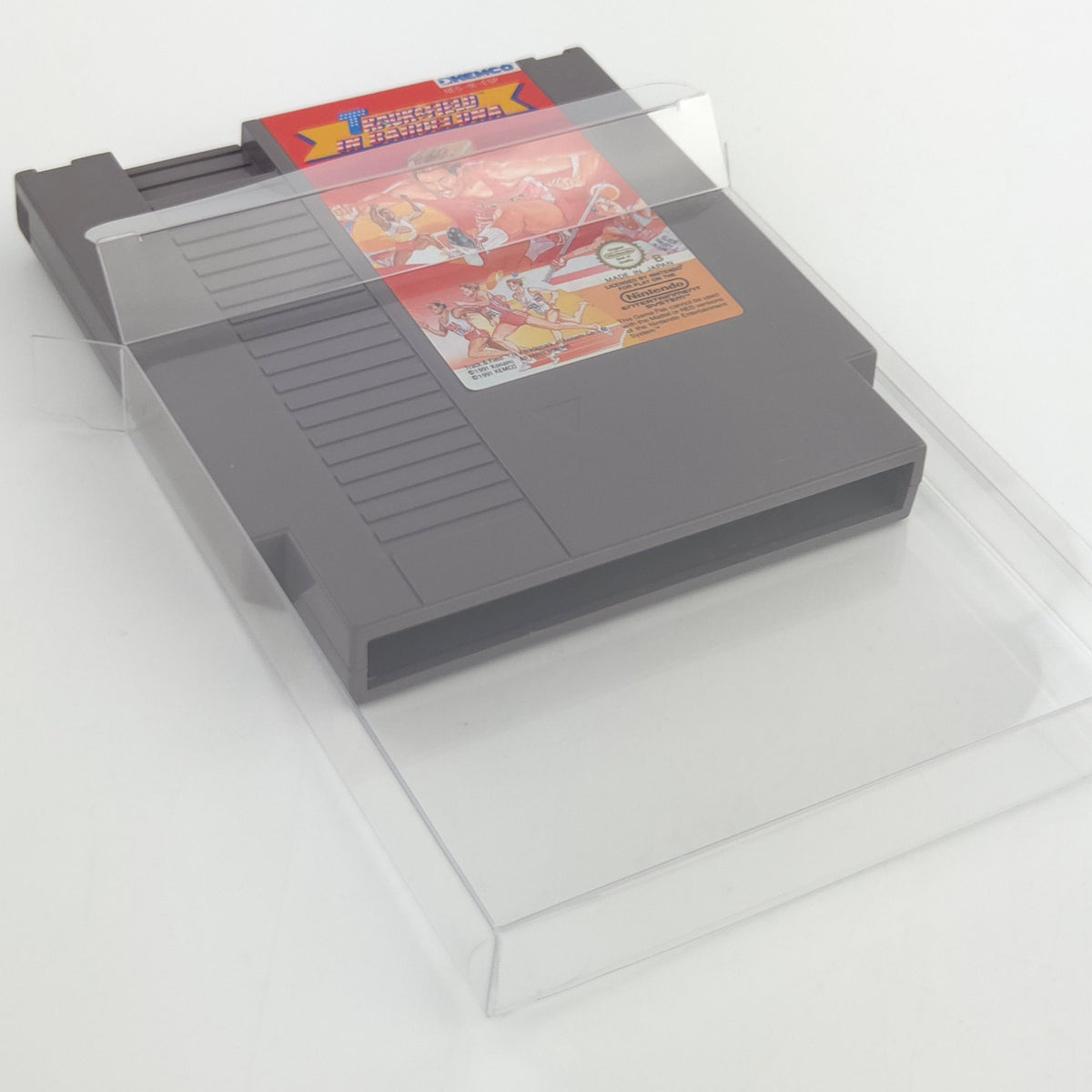 NES Spiel Track Field Barcelona Modul Schutzhülle PAL B