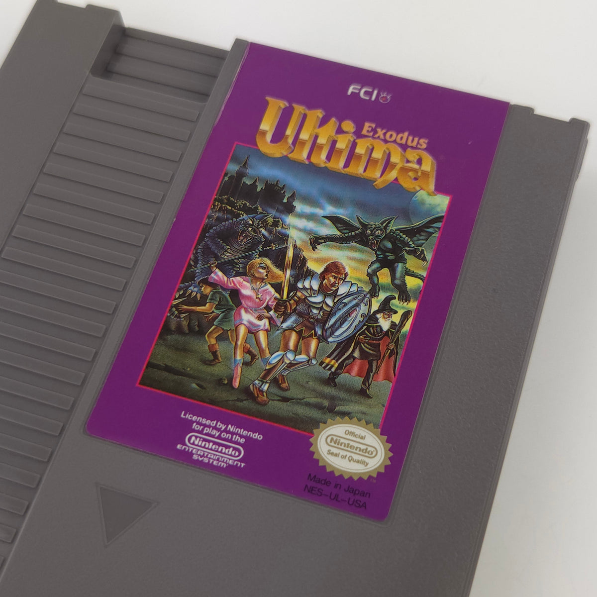 NES Spiel Ultima Exodus Modul Cartridge REV-A USA