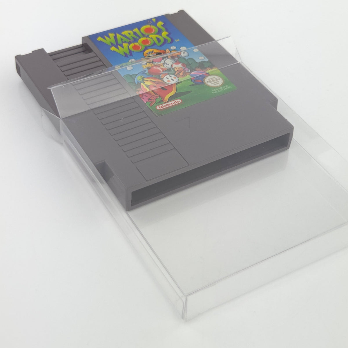 Nintendo NES Spiel Wario Woods Modul Schutzhülle PAL NOE