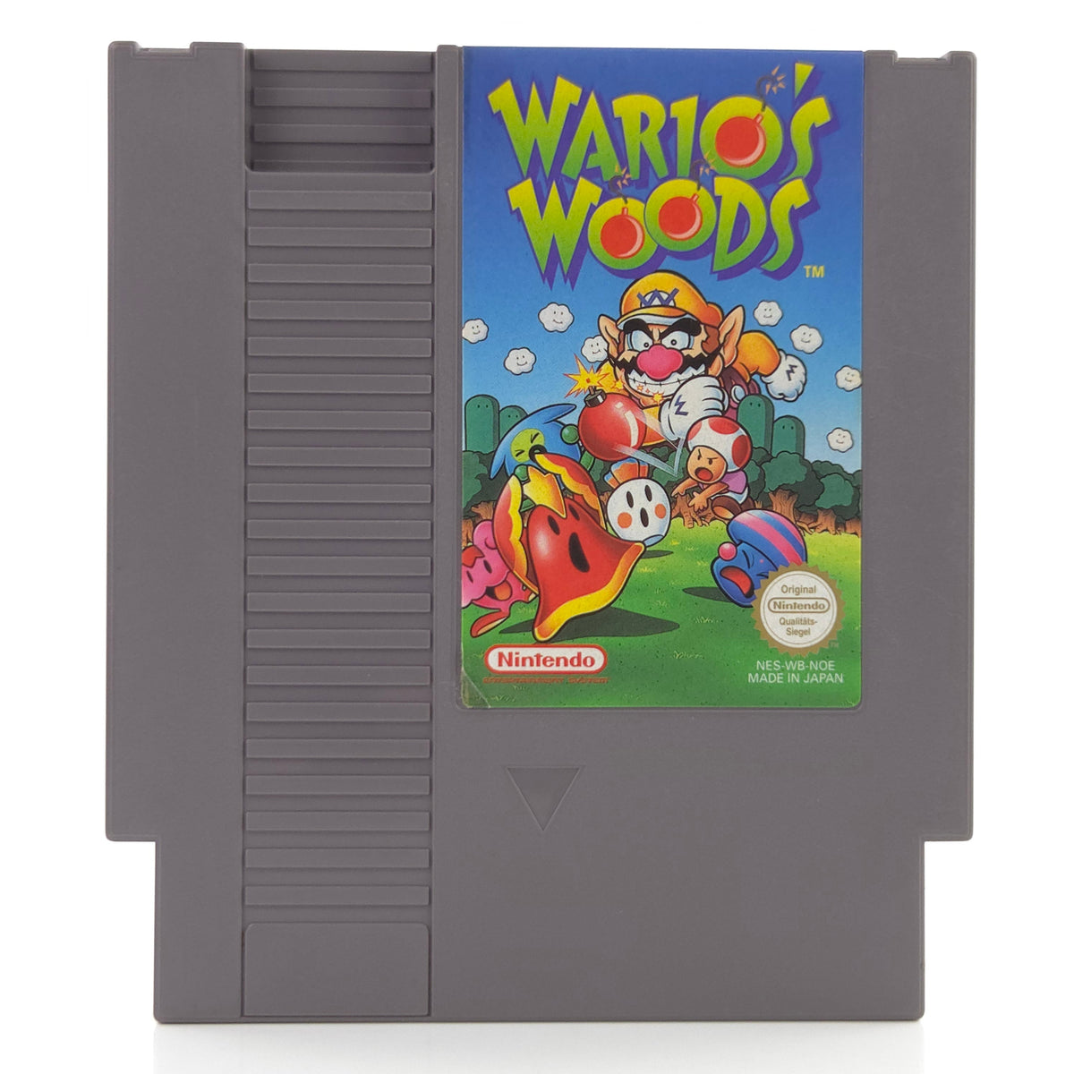 Nintendo NES Spiel Wario Woods Modul Schutzhülle PAL NOE
