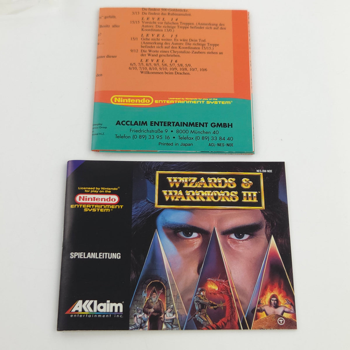 Nintendo NES Spiel Wizards Warriors III CIB nahezu neuwertig