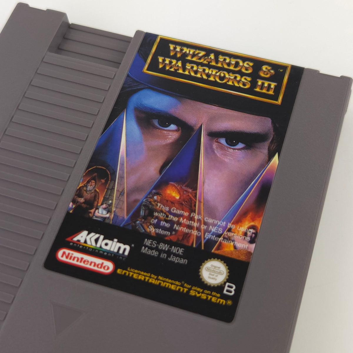 NES Spiel Wizards & Warriors III Modul Schuber PAL-B NOE
