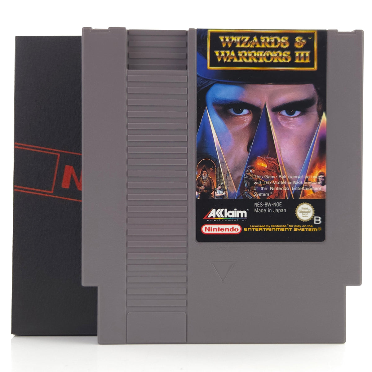 NES Spiel Wizards & Warriors III Modul Schuber PAL-B NOE