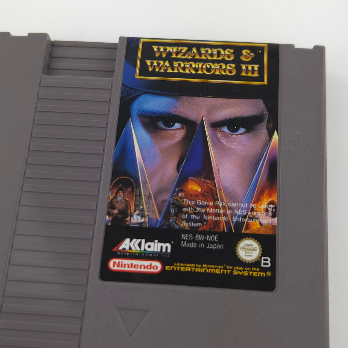 Nintendo NES Spiel Wizards & Warriors III Modul Hülle PAL