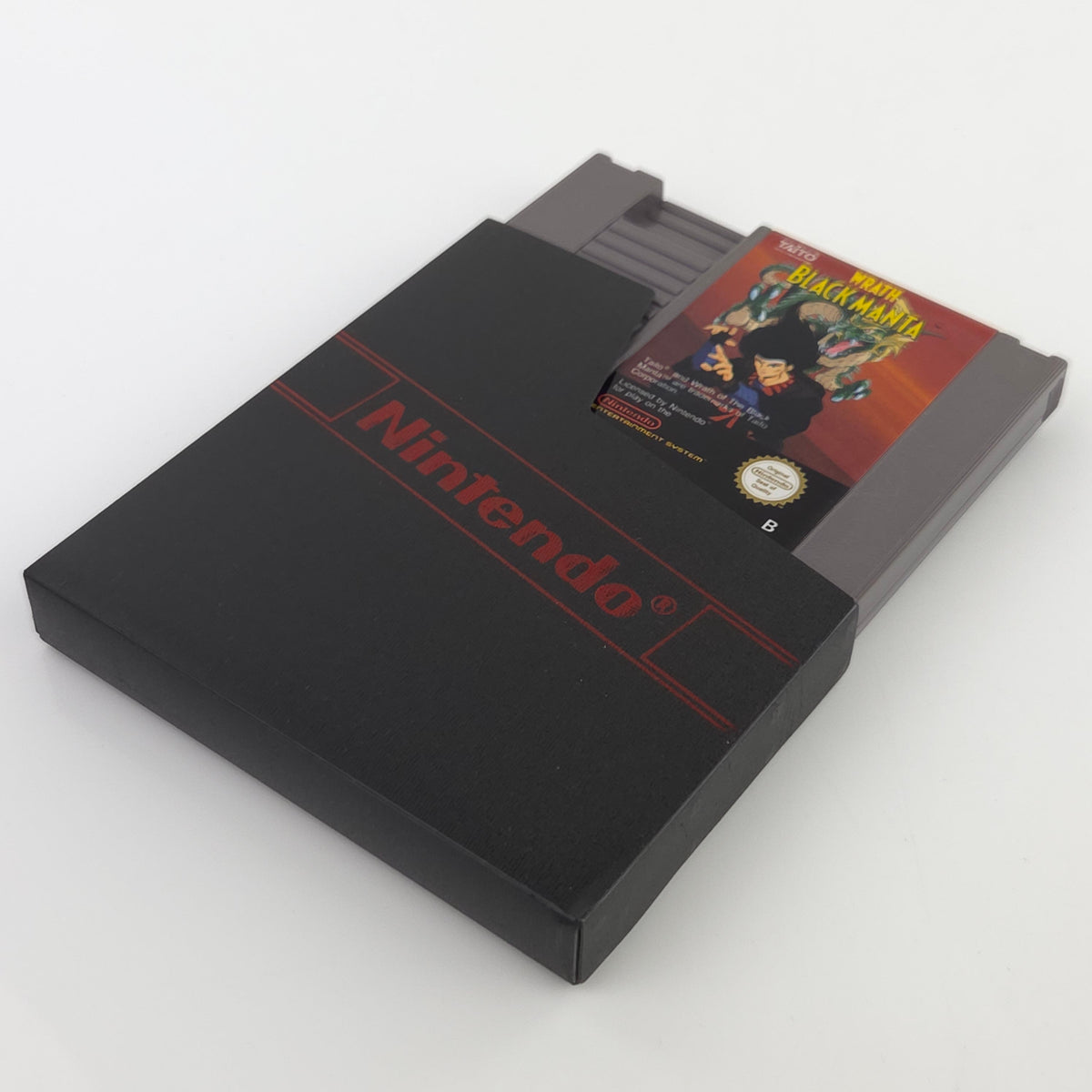 NES Spiel Wrath of the Black Manta Modul Schuber PAL-B