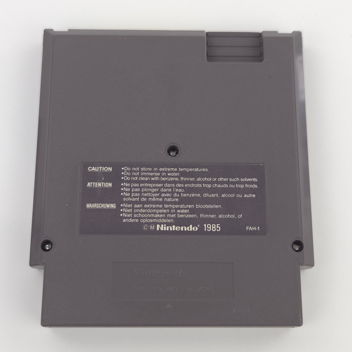 NES Spiel Wrath of the Black Manta Modul Schuber PAL-B