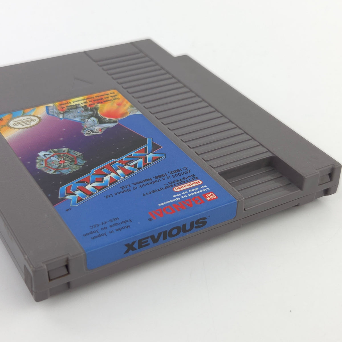 Nintendo NES Spiel Xevious Modul Schutzhülle Bandai EEC