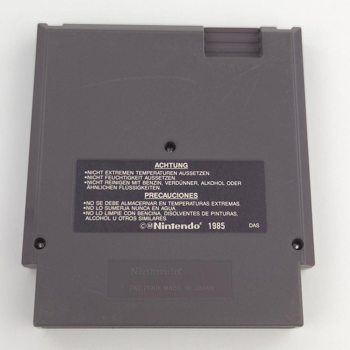 Nintendo NES Spiel Xevious Modul Schutzhülle Bandai EEC