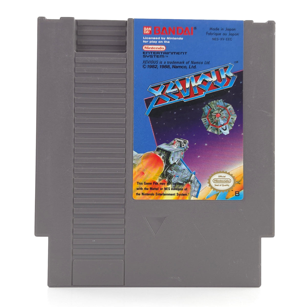 Nintendo NES Spiel Xevious Modul Schutzhülle Bandai EEC