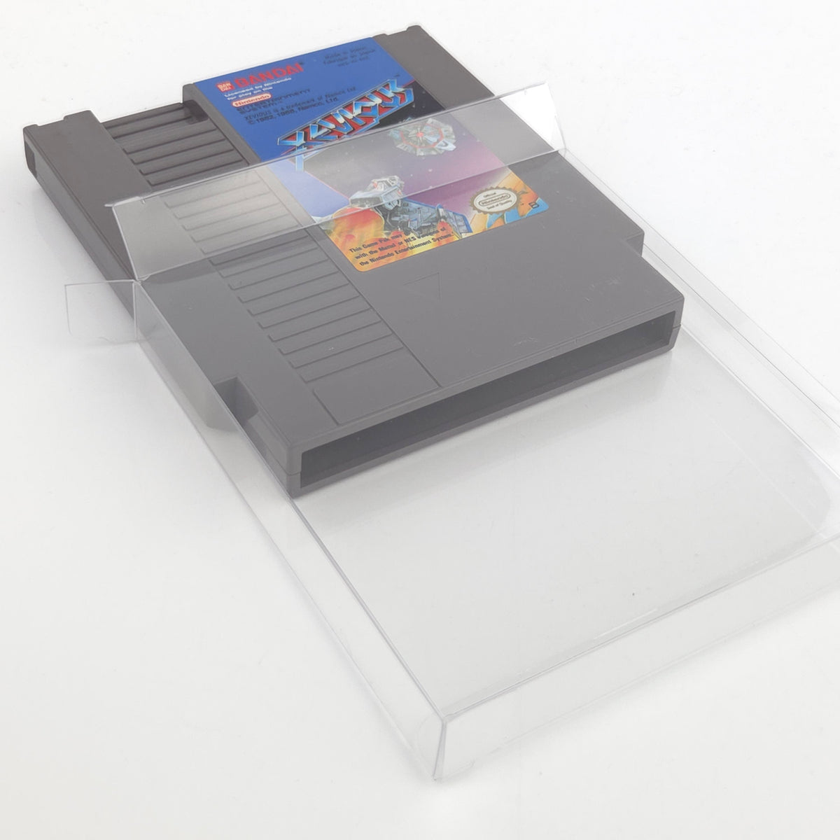 Nintendo NES Spiel Xevious Modul Schutzhülle Bandai EEC