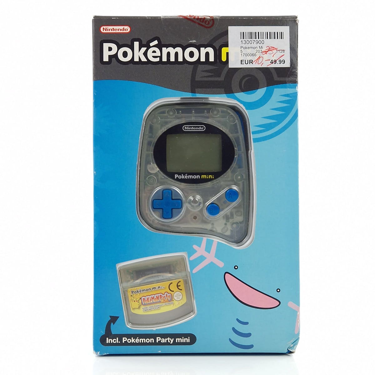 Nintendo Pokemon Mini Konsole Blau inkl. Pokemon Party OVP PAL
