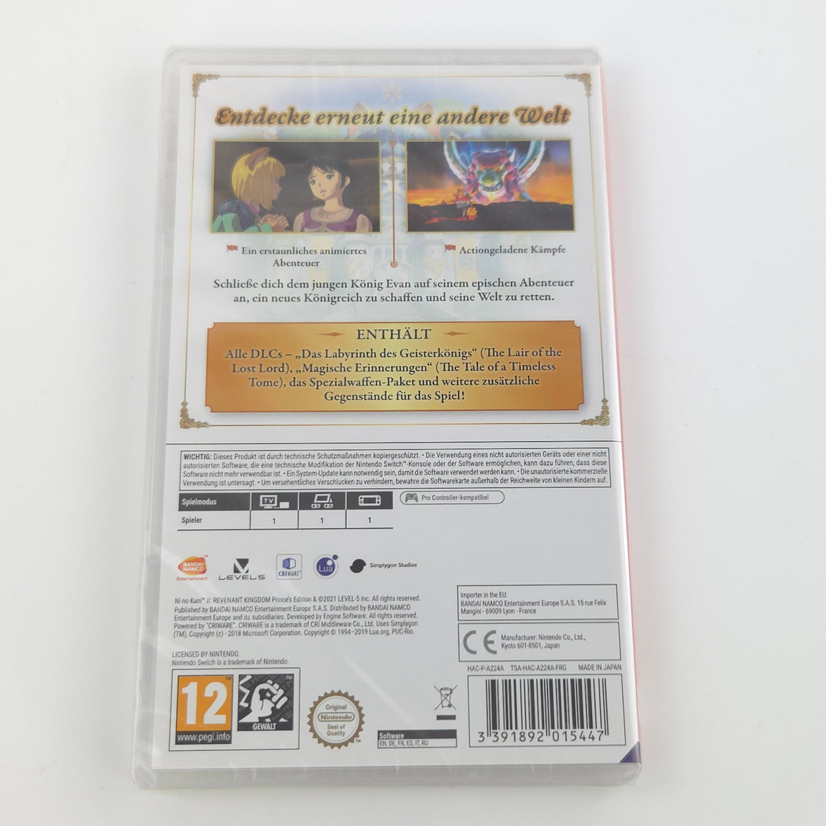Nintendo Switch Spiel – Ni No Kuni II Schicksal Neu Sealed