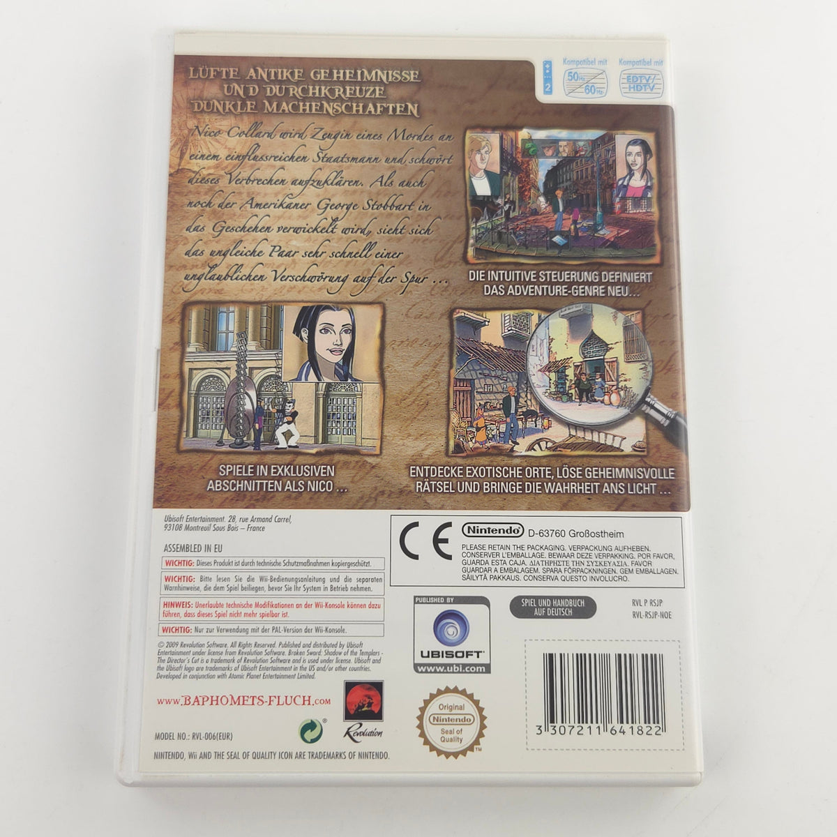 Nintendo Wii Spiel Baphomets Fluch Directors Cut OVP