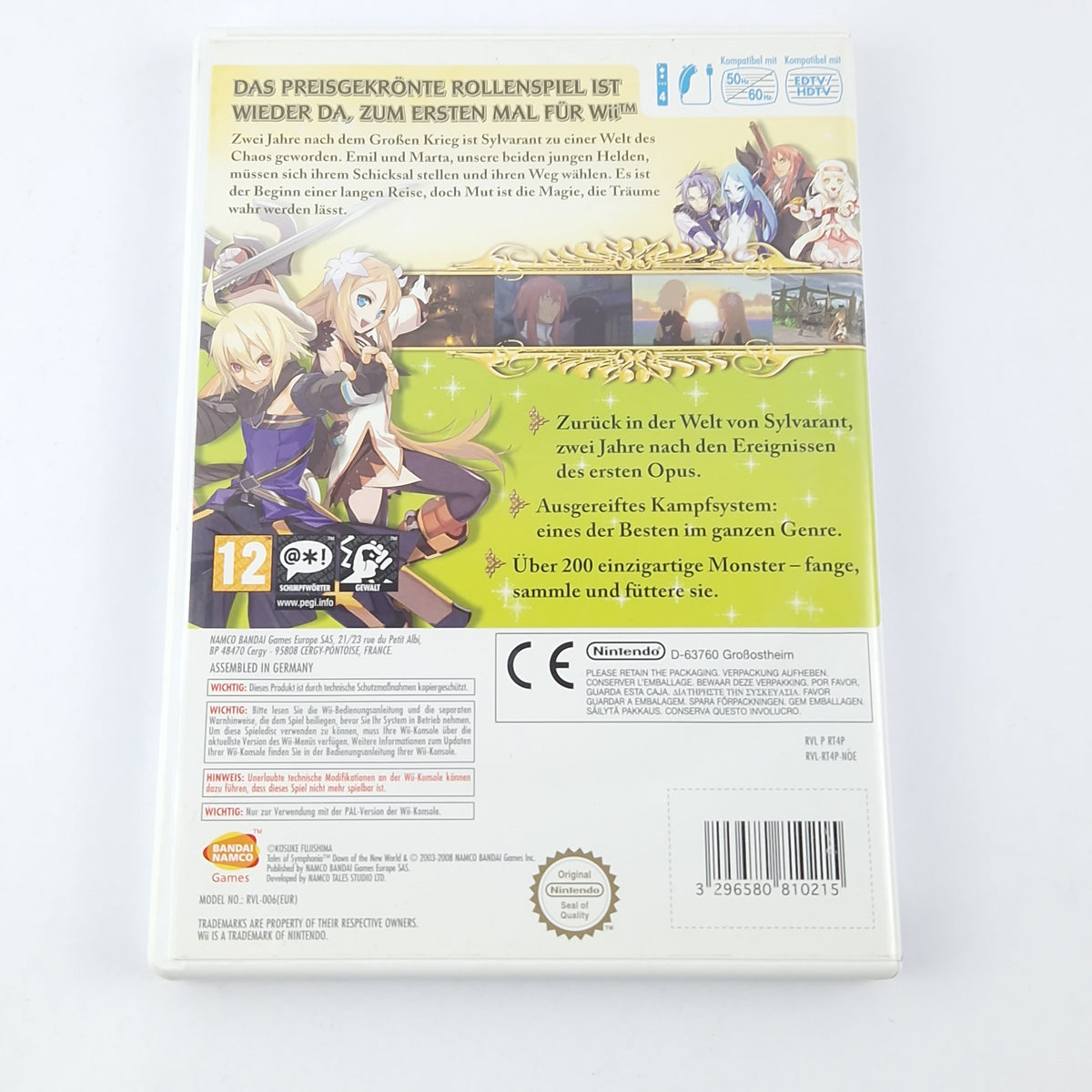 Nintendo Wii Spiel – Tales of Symphonia Dawn OVP Guide