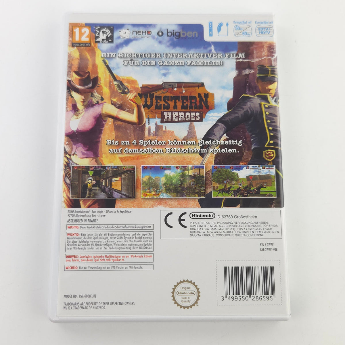 Nintendo Wii Spiel Western Heroes OVP PAL