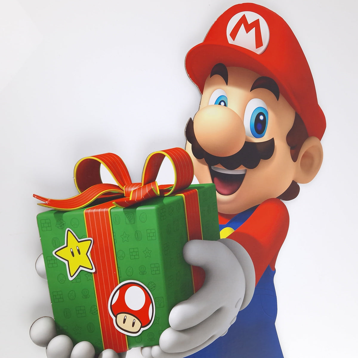 Nintendo Wii U 3DS Promo Store Sign Mario Papp Aufsteller