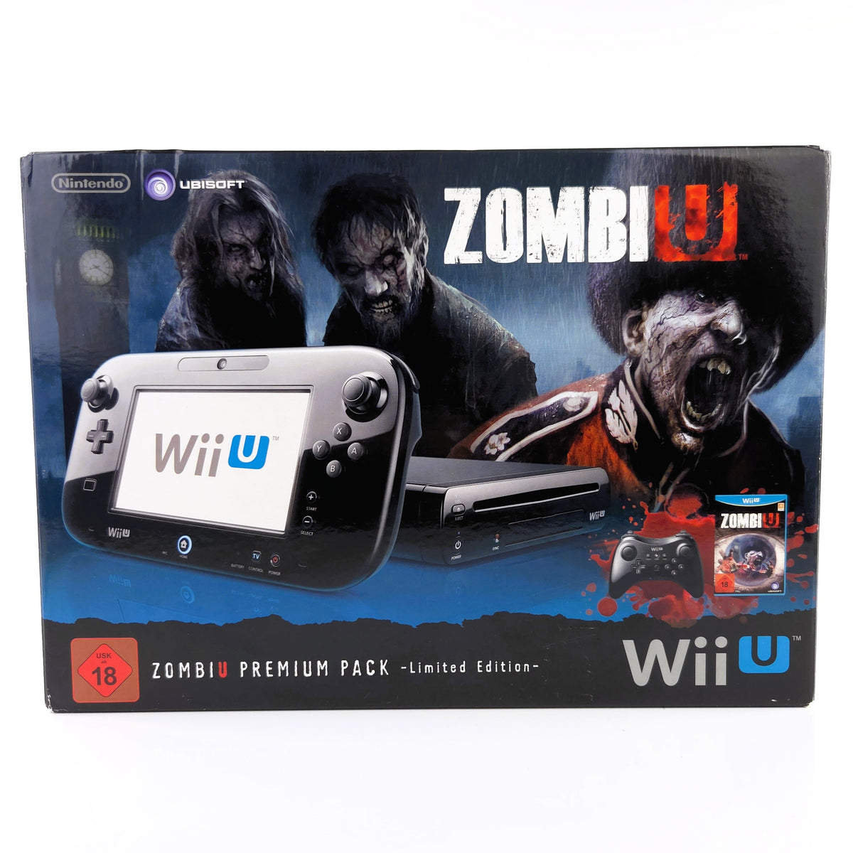 Nintendo Wii U Konsole – Zombie U Premium Pack Limited OVP PAL