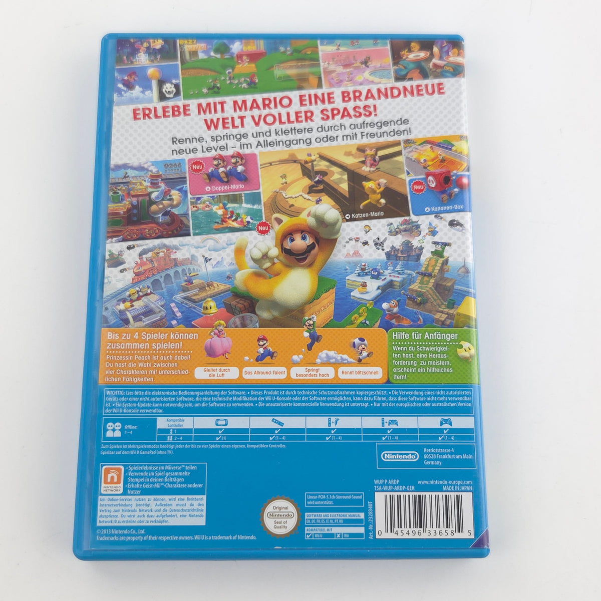 Nintendo Wii U Spiel Super Mario 3D World OVP