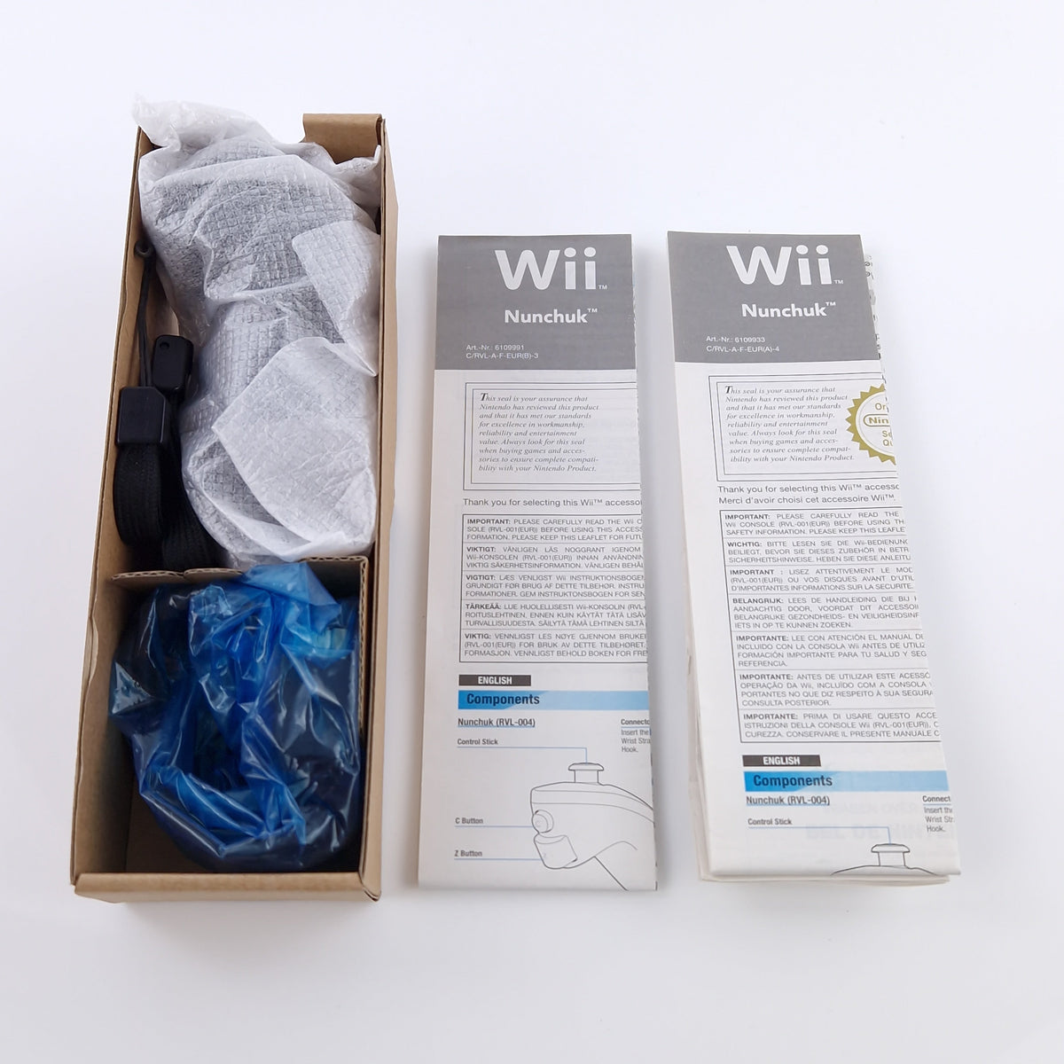 Nintendo Wii Zubehör – Original Nunchuk OVP schwarz Controller