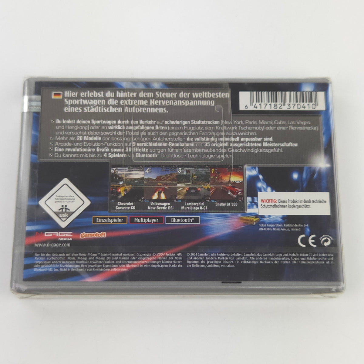 Nokia N-Gage Spiel Asphalt Urban GT OVP Neu