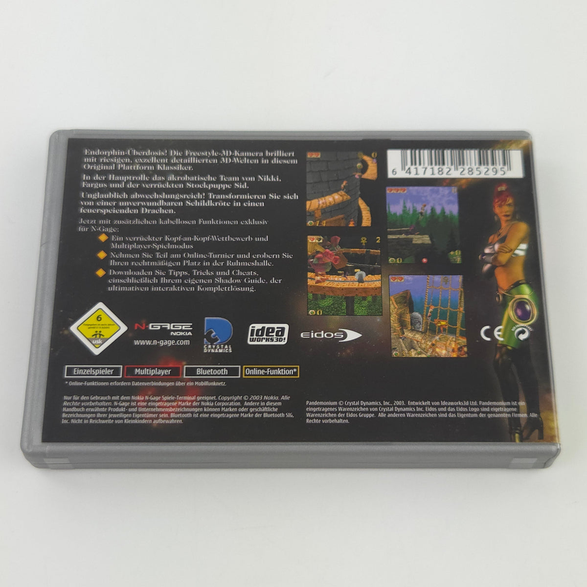 Nokia N Gage Spiel Pandemonium OVP DE PAL