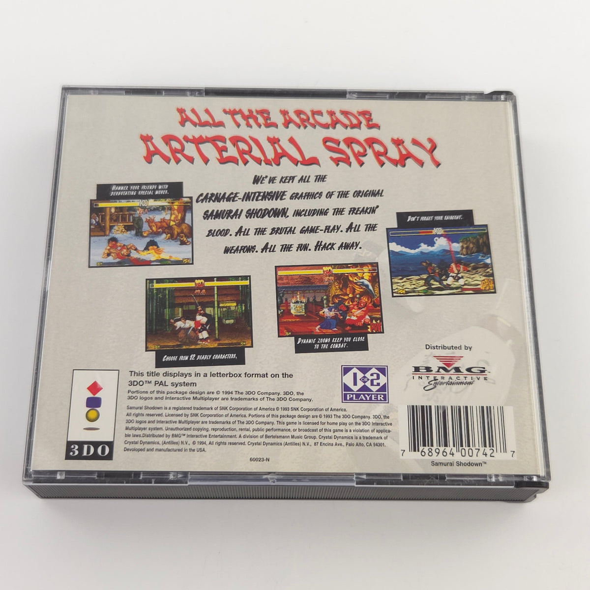 Panasonic 3DO Spiel Samurai Shodown OVP CD PAL Crystal