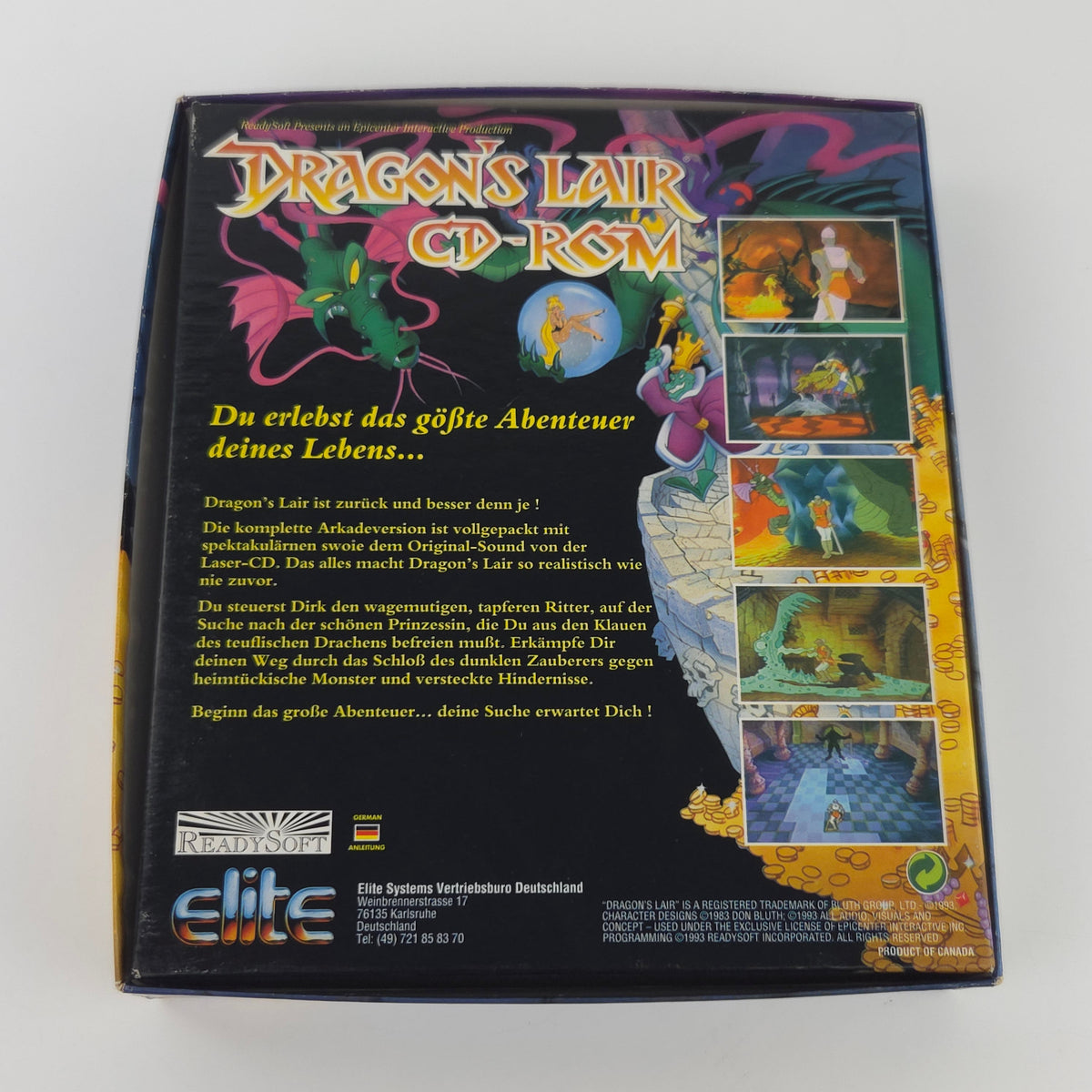 PC CD ROM Spiel Dragons Lair OVP 1993