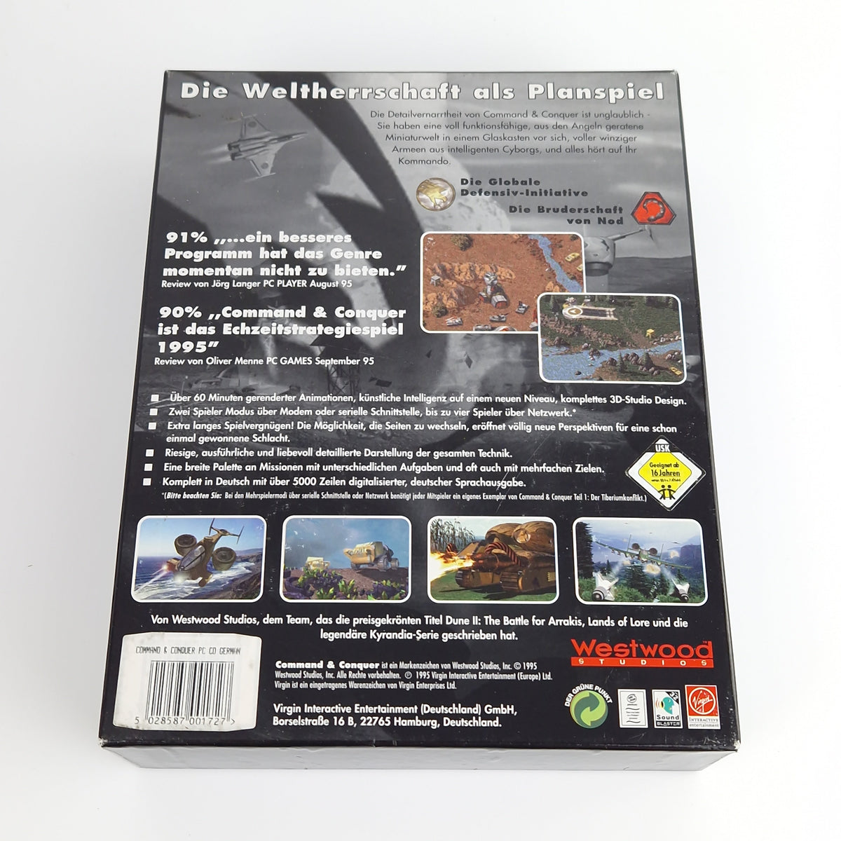 PC Spiel – Command & Conquer Teil 1 & 2 Big Box OVP PAL