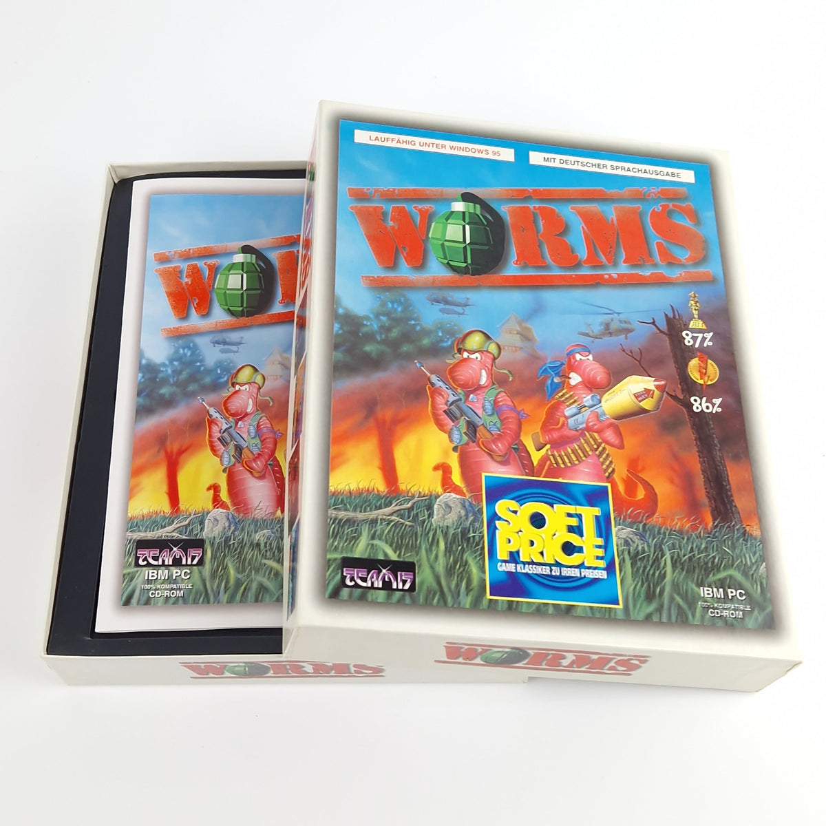 PC Spiel – Worms Big Box OVP Eurobox PAL