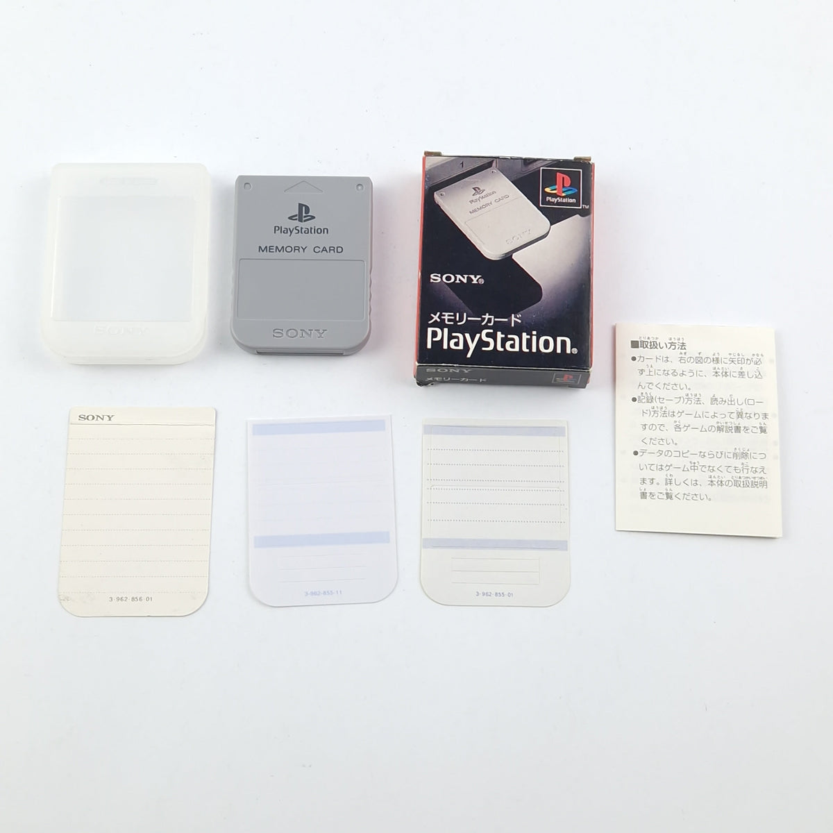 Playstation 1 Speicherkarte Memory Card Grau OVP Japan