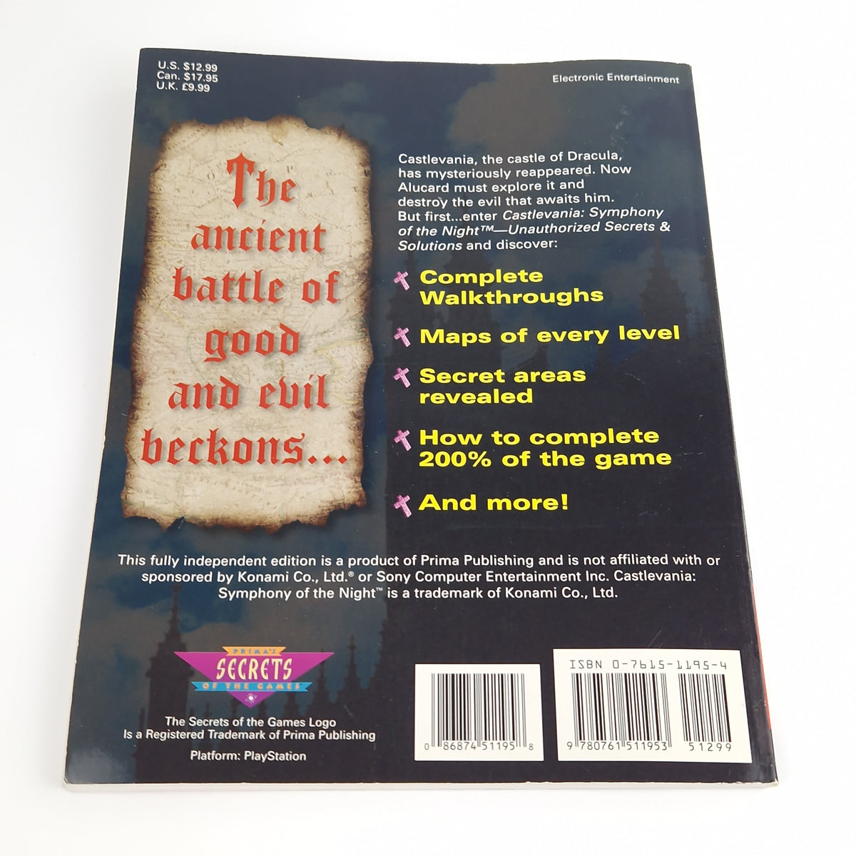 Playstation 1 Spiel – Castlevania Symphony of the Night Guide